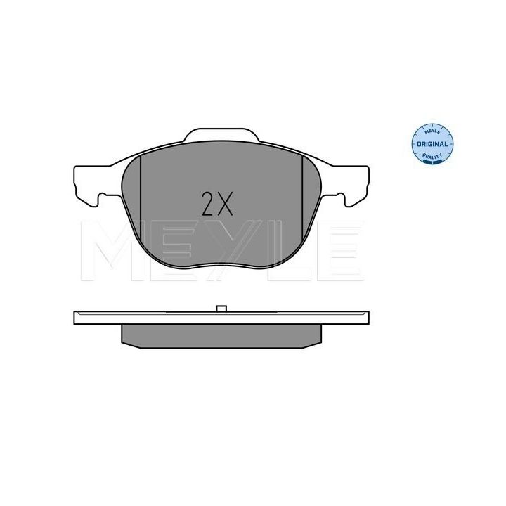 Stabdžių trinkelių rinkinys, diskinis stabdys MEYLE 025 237 2318