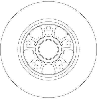Stabdžių diskas TRW DF6182