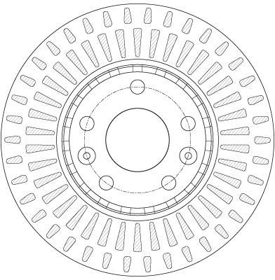 Stabdžių diskas TRW DF6184