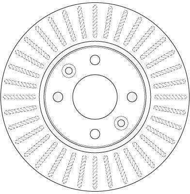 Stabdžių diskas TRW DF6186