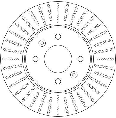Stabdžių diskas TRW DF6198