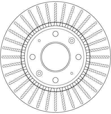 Stabdžių diskas TRW DF6229