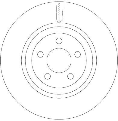 Stabdžių diskas TRW DF6244S