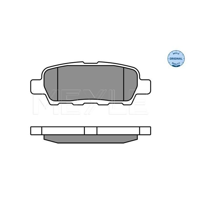 Stabdžių trinkelių rinkinys, diskinis stabdys MEYLE 025 238 7114/W