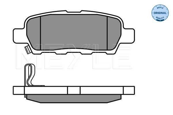 Stabdžių trinkelių rinkinys, diskinis stabdys MEYLE 025 238 7114/W