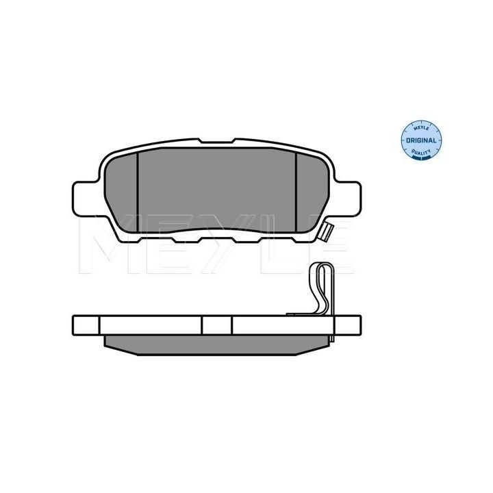 Stabdžių trinkelių rinkinys, diskinis stabdys MEYLE 025 238 7114/W