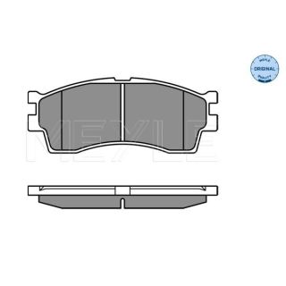 Stabdžių trinkelių rinkinys, diskinis stabdys MEYLE 025 238 7316/W