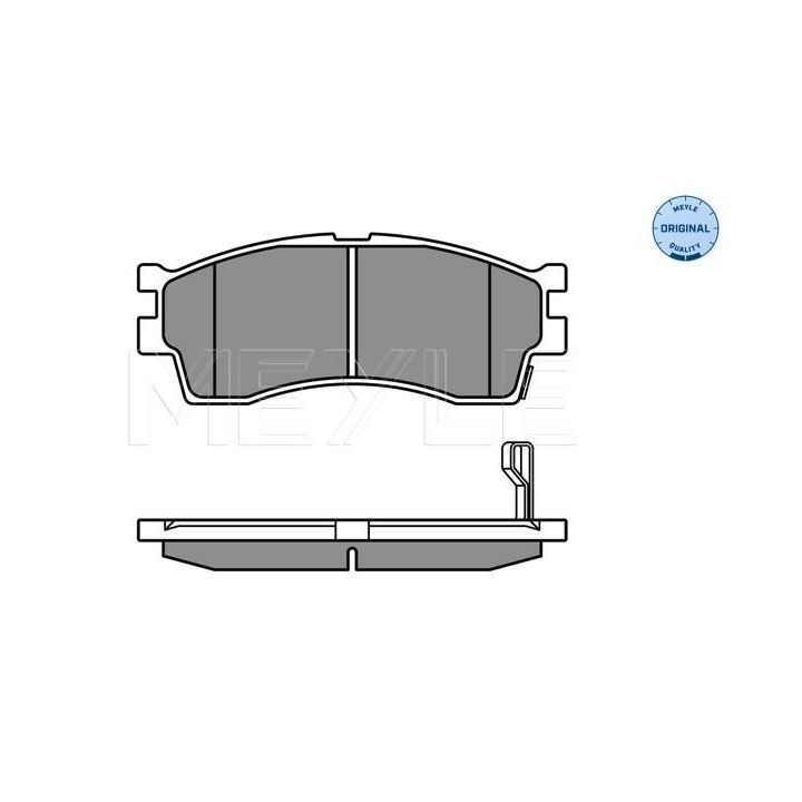 Stabdžių trinkelių rinkinys, diskinis stabdys MEYLE 025 238 7316/W