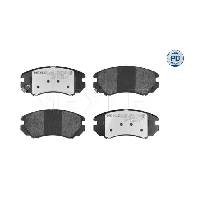 Stabdžių trinkelių rinkinys, diskinis stabdys MEYLE 025 238 9116/PD