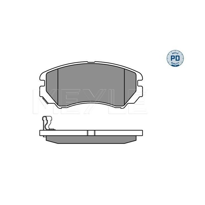 Stabdžių trinkelių rinkinys, diskinis stabdys MEYLE 025 238 9116/PD