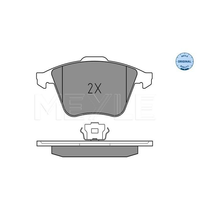 Stabdžių trinkelių rinkinys, diskinis stabdys MEYLE 025 239 1218