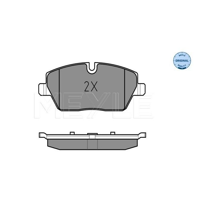 Stabdžių trinkelių rinkinys, diskinis stabdys MEYLE 025 239 1517