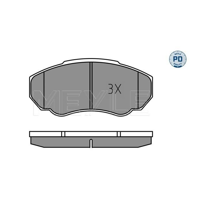 Stabdžių trinkelių rinkinys, diskinis stabdys MEYLE 025 239 1719/PD