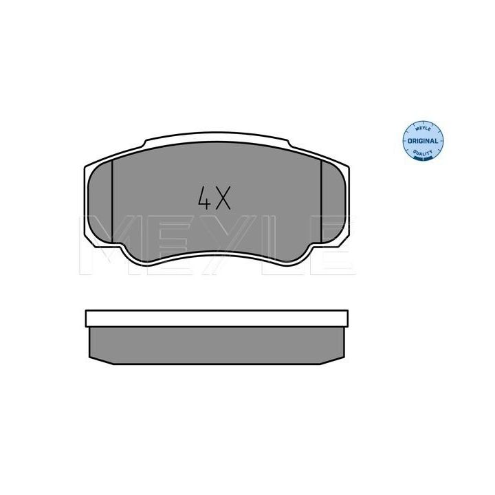 Stabdžių trinkelių rinkinys, diskinis stabdys MEYLE 025 239 2120