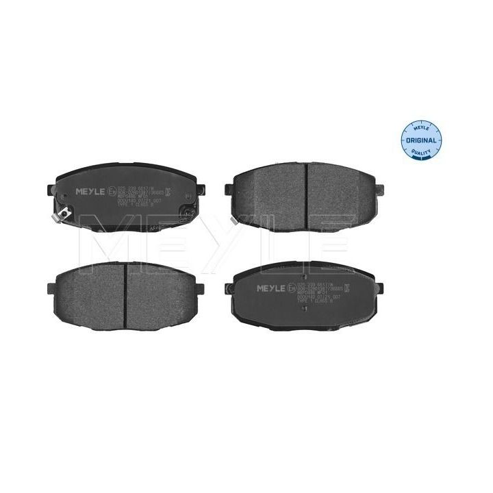 Stabdžių trinkelių rinkinys, diskinis stabdys MEYLE 025 239 6617/W