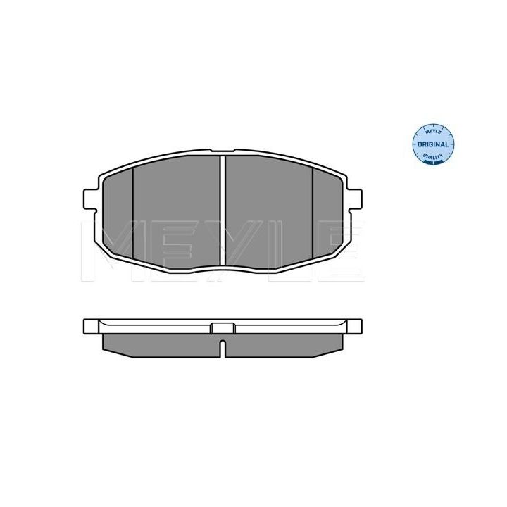 Stabdžių trinkelių rinkinys, diskinis stabdys MEYLE 025 239 6617/W