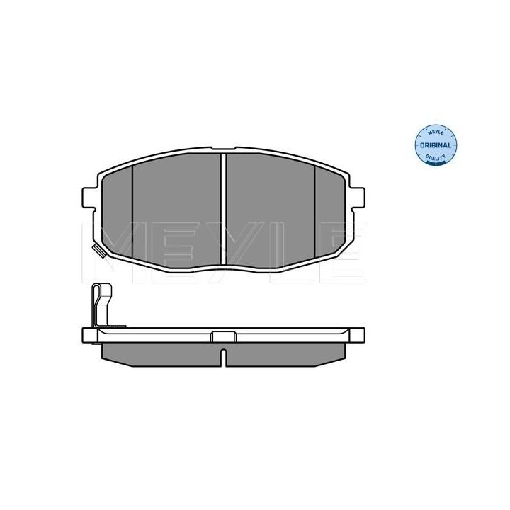 Stabdžių trinkelių rinkinys, diskinis stabdys MEYLE 025 239 6617/W