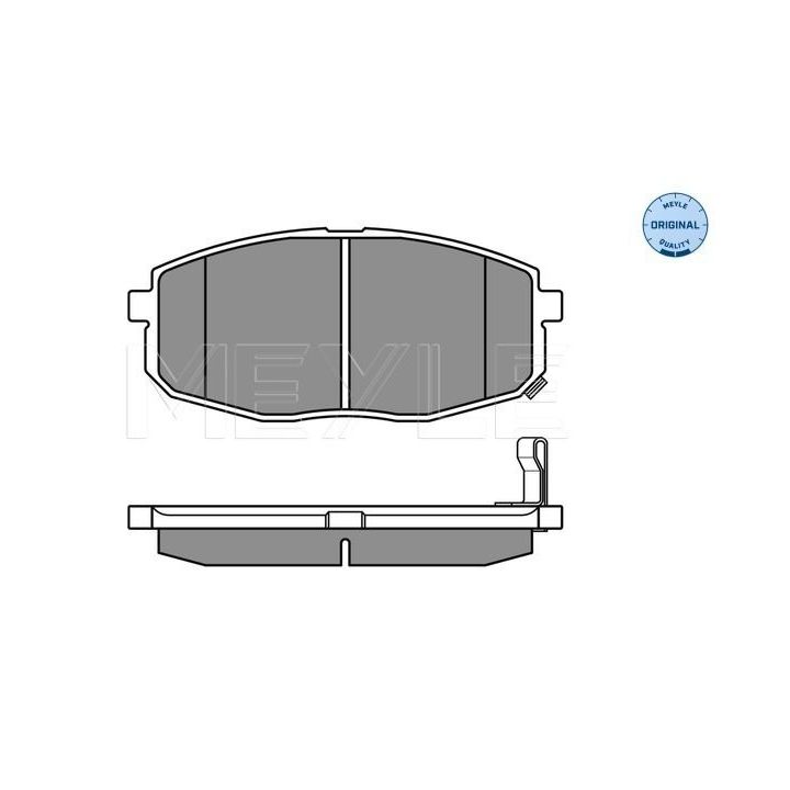 Stabdžių trinkelių rinkinys, diskinis stabdys MEYLE 025 239 6617/W