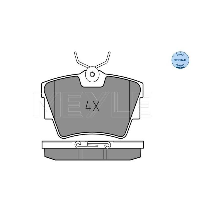 Stabdžių trinkelių rinkinys, diskinis stabdys MEYLE 025 239 8017