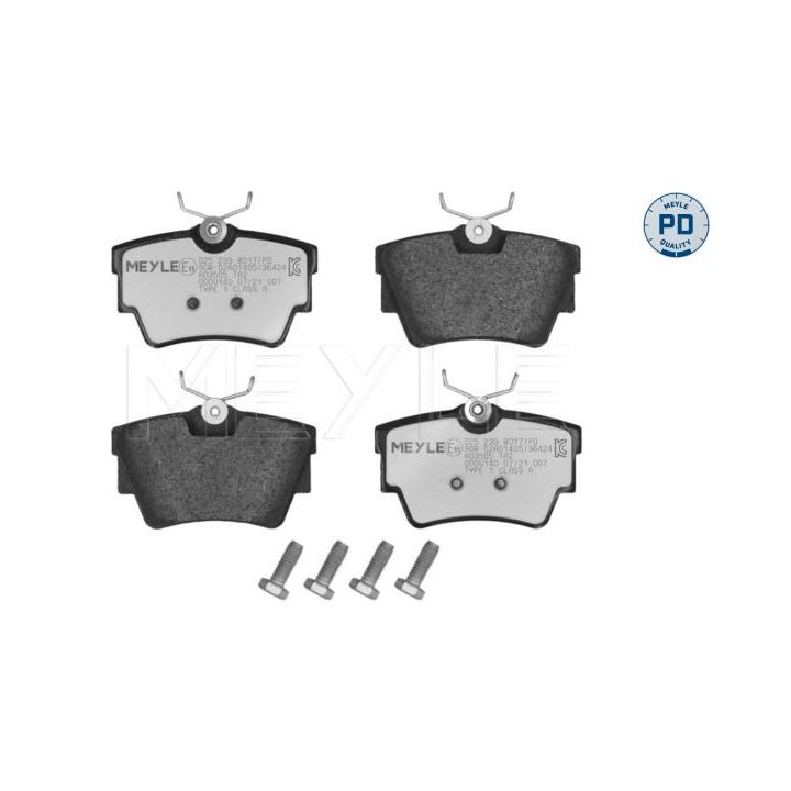 Stabdžių trinkelių rinkinys, diskinis stabdys MEYLE 025 239 8017/PD