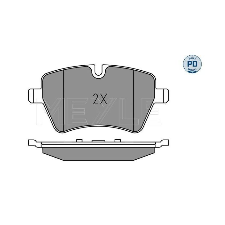 Stabdžių trinkelių rinkinys, diskinis stabdys MEYLE 025 239 8418/PD