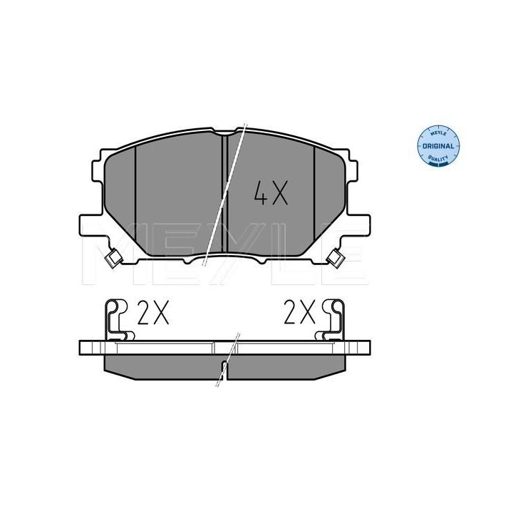 Stabdžių trinkelių rinkinys, diskinis stabdys MEYLE 025 239 8916