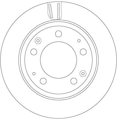 Stabdžių diskas TRW DF6280S