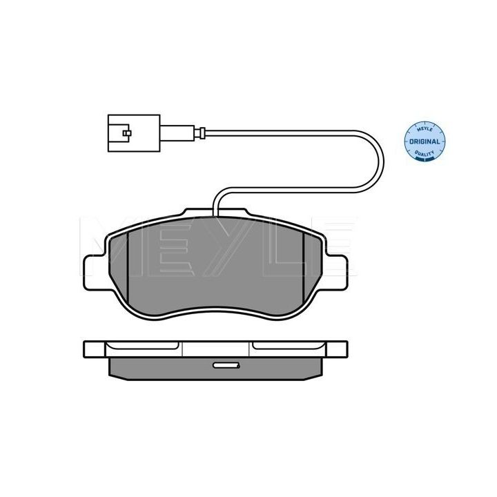 Stabdžių trinkelių rinkinys, diskinis stabdys MEYLE 025 240 7217/W