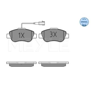 Stabdžių trinkelių rinkinys, diskinis stabdys MEYLE 025 240 7218