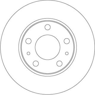 Stabdžių diskas TRW DF6287