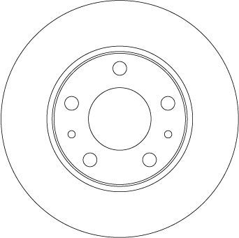Stabdžių diskas TRW DF6287