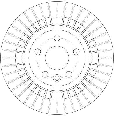 Stabdžių diskas TRW DF6308
