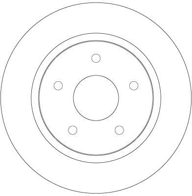 Stabdžių diskas TRW DF6325