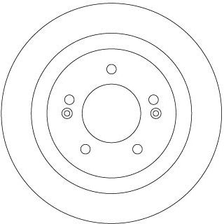Stabdžių diskas TRW DF6367
