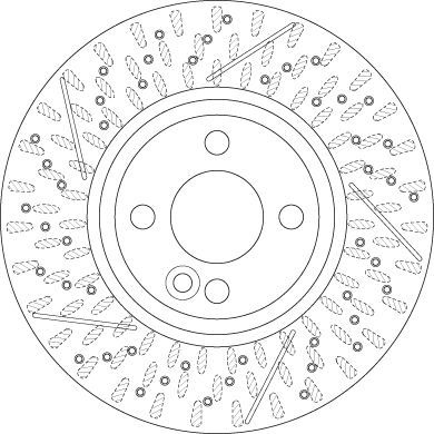 Stabdžių diskas TRW DF6422