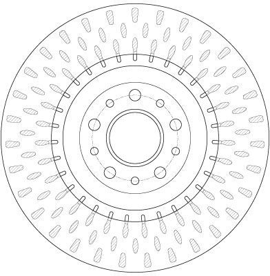 Stabdžių diskas TRW DF6424