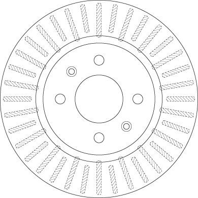 Stabdžių diskas TRW DF6431