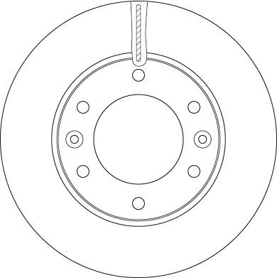 Stabdžių diskas TRW DF6446