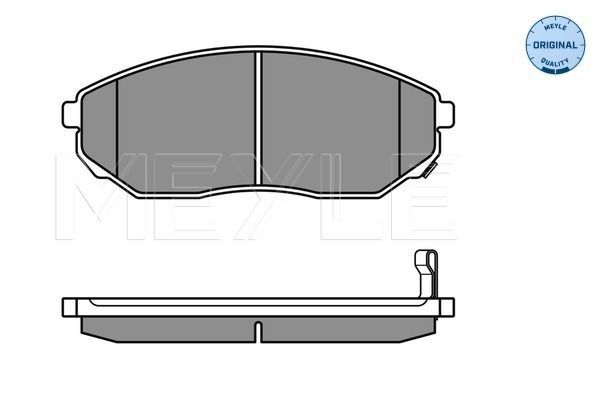 Stabdžių trinkelių rinkinys, diskinis stabdys MEYLE 025 240 9217/W