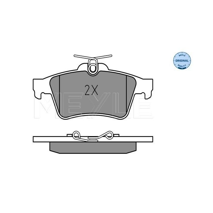 Stabdžių trinkelių rinkinys, diskinis stabdys MEYLE 025 241 3716