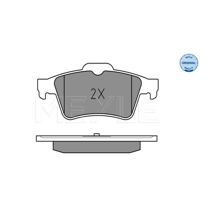 Stabdžių trinkelių rinkinys, diskinis stabdys MEYLE 025 241 3716