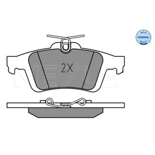 Stabdžių trinkelių rinkinys, diskinis stabdys MEYLE 025 241 3717