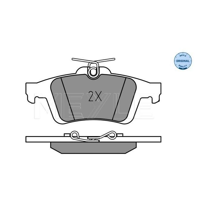 Stabdžių trinkelių rinkinys, diskinis stabdys MEYLE 025 241 3717