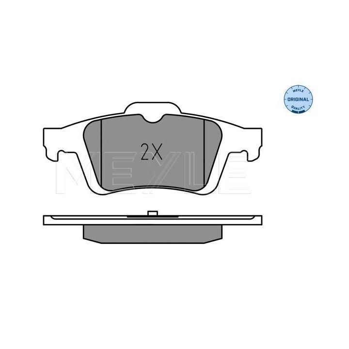 Stabdžių trinkelių rinkinys, diskinis stabdys MEYLE 025 241 3717