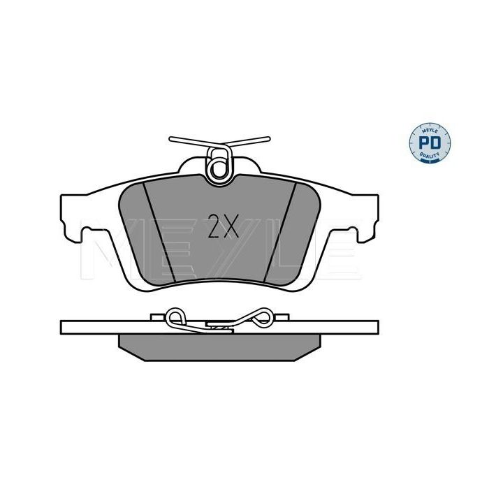 Stabdžių trinkelių rinkinys, diskinis stabdys MEYLE 025 241 3717/PD