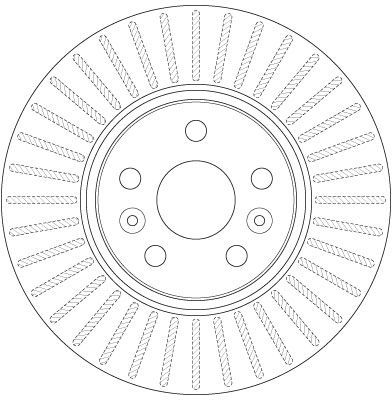 Stabdžių diskas TRW DF6449