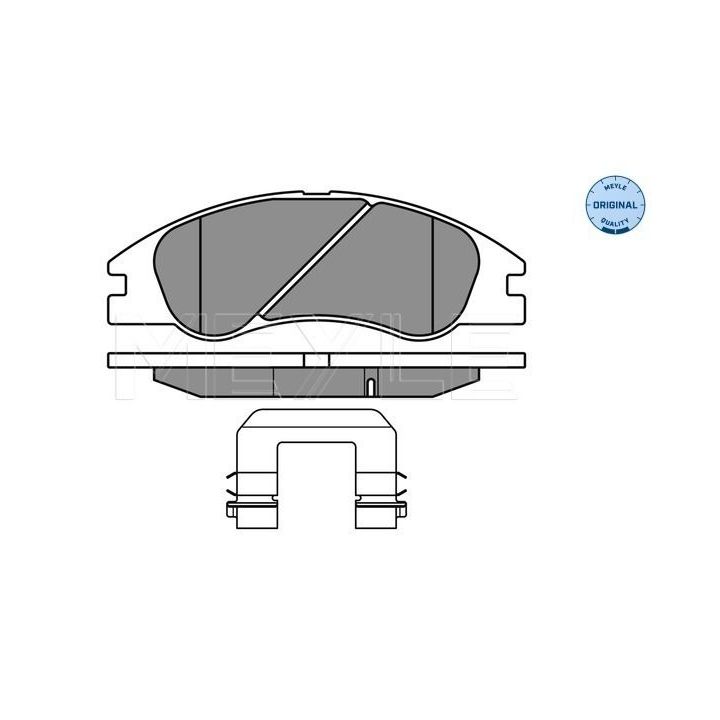 Stabdžių trinkelių rinkinys, diskinis stabdys MEYLE 025 242 1817/W