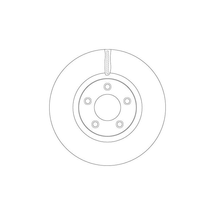 Stabdžių diskas TRW DF6490S