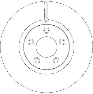 Stabdžių diskas TRW DF6490S