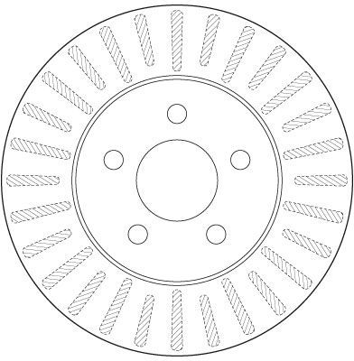 Stabdžių diskas TRW DF6491